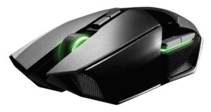Vista sinistra-frontale del mouse da gioco Razer Ouroboros